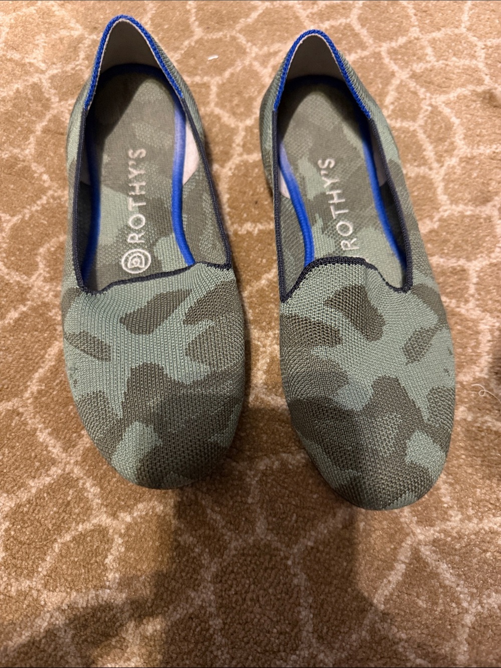 Rothy’s Camo Loafer Olive Size 8